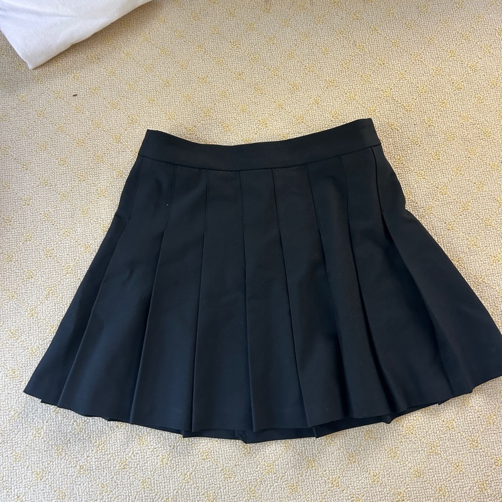 Aritzia Sunday Best Black Pleated Mini Skirt